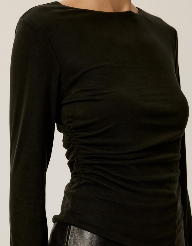 Tussah - Bonnie Asym Ruched Long Sleeve Top