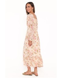 Petal & Pup - Aine Midi Dress - Cream Floral