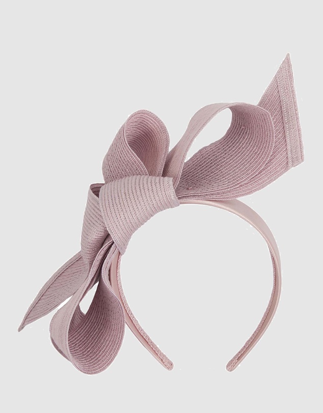 Max Alexander - Large Wavy Bow Racing Fascinator