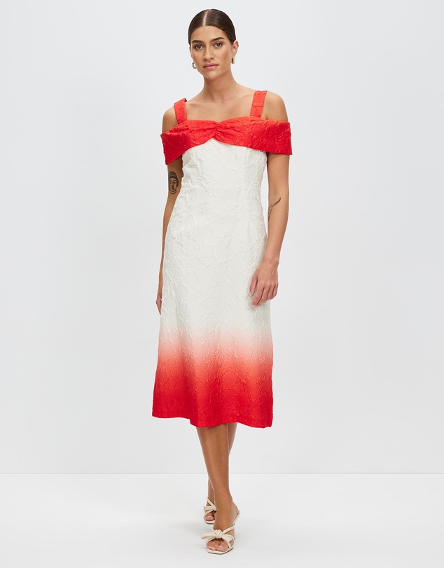 Pink Ruby - Stylish Moves Off Shoulder Dress