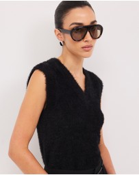 Calli - Rae V-Neck Knit Vest Top