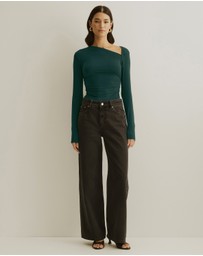 Atmos&Here - Asymmetric Long Sleeve Top