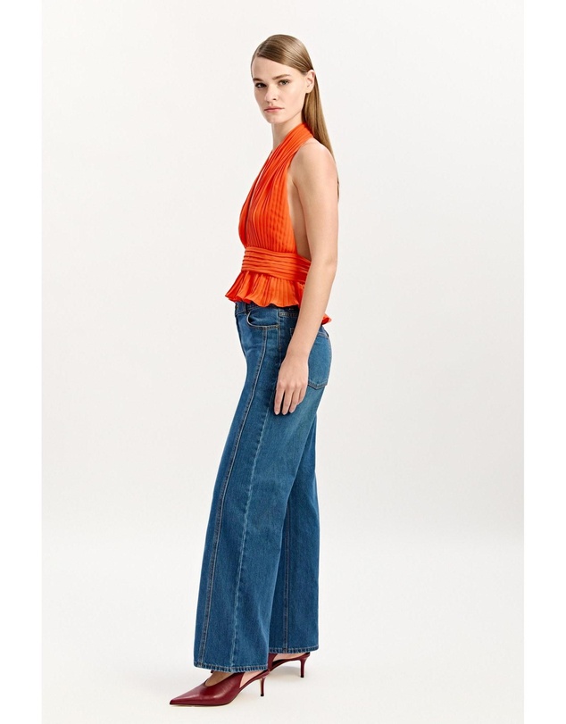 Bardot - Amala Pleated Halter Neck