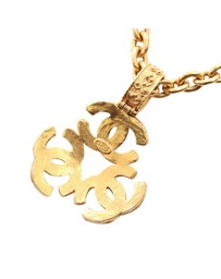 Pre-Loved by Azura Reborn - Pre-Loved Gold Plated Triple CC Pendant Necklace