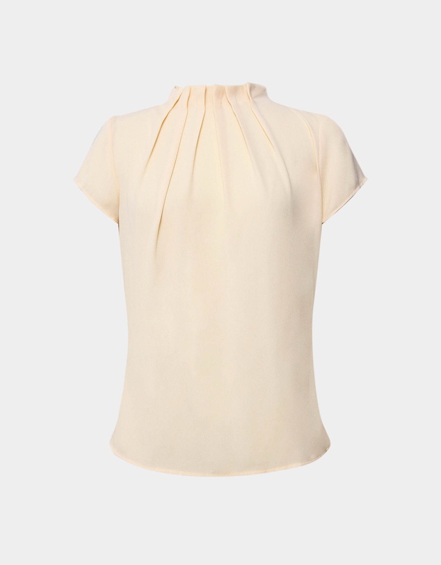 Forcast - Olivia Pleated High Neck Top
