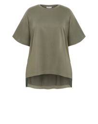 City Chic - Oversized Split Tee