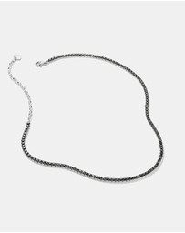 THOMAS SABO - THOMAS SABO Tennis Necklace Sparkling Black with Zirconia Stones