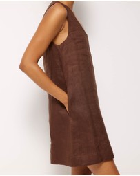 AERE - Orla Linen U-Neck Mini Dress