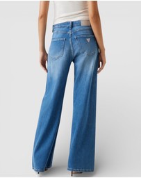 GUESS - Mid-Rise Bellflower Wide Leg Jeans
