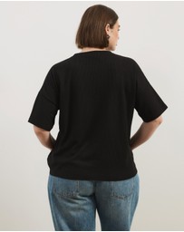 Atmos&Here Curvy - Sasha Waffle SS Tee