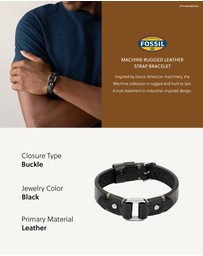 Fossil - Machine Black Bracelet