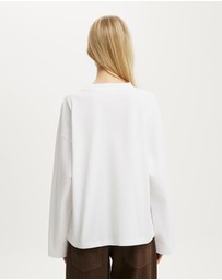Cotton On - Boxy Long Sleeve Top