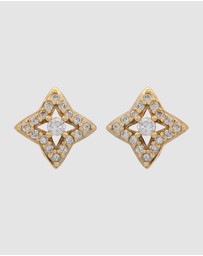 Georgini - GEORGINI MIDNIGHT VELVET FAIRWATER PETITE EARRINGS GOLD