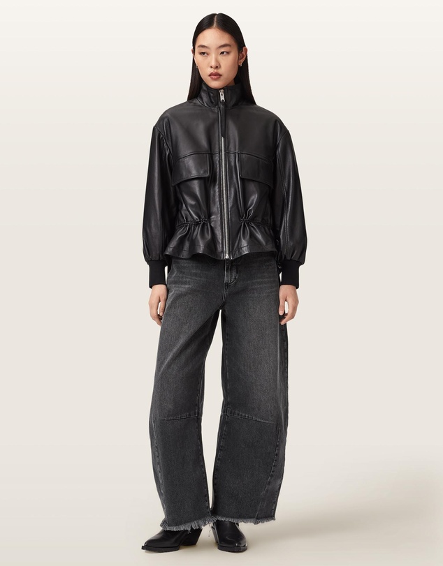 AllSaints - Payton Barrel Leg Denim Jeans