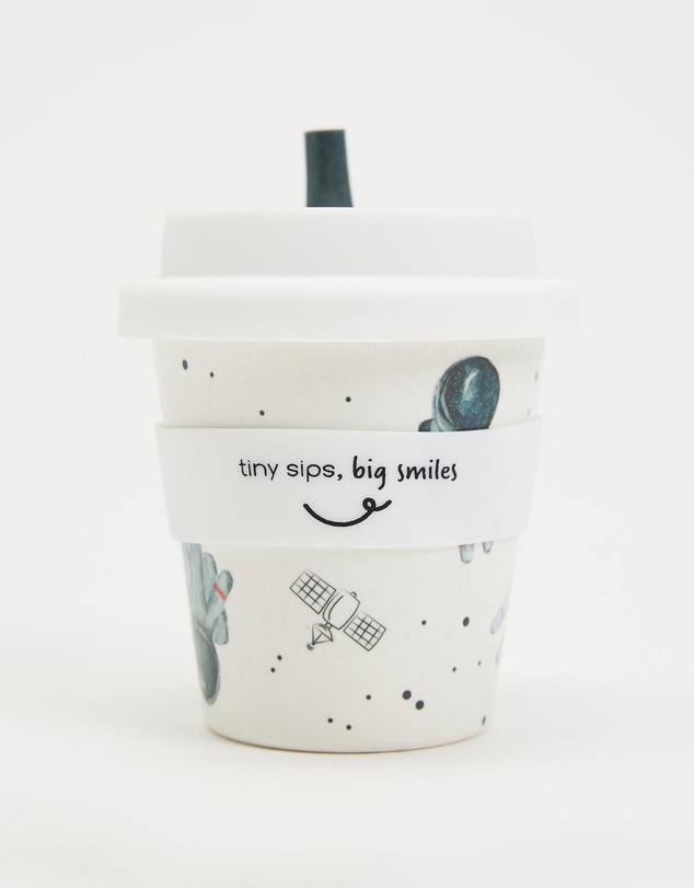 itti bitti - Reusable Baby Cino Cup with 2 Straws - Astro Space