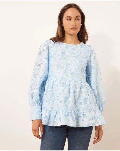 Atmos&Here Maternity  - Maternity Kaia Burnout Top
