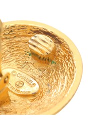 Pre-Loved by Azura Reborn - Pre-Loved CC Gold Plated Round Clip On Earrings