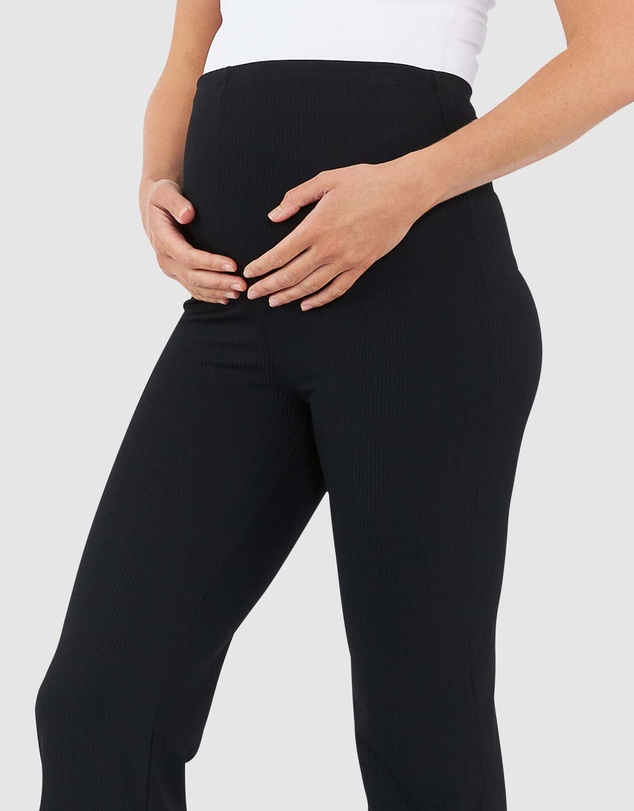 Ripe Maternity - Jonah Rib Flare Pant