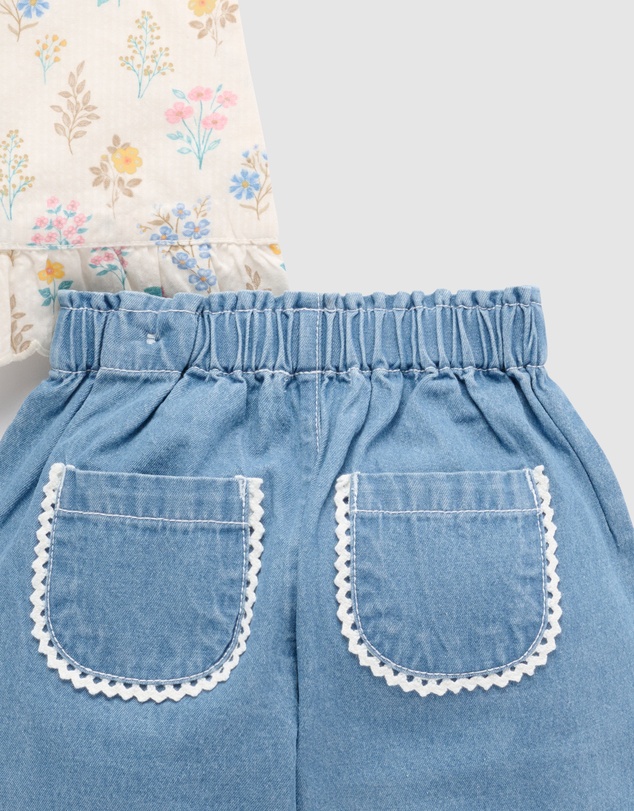 Purebaby - Chambray set-Kids-Babies