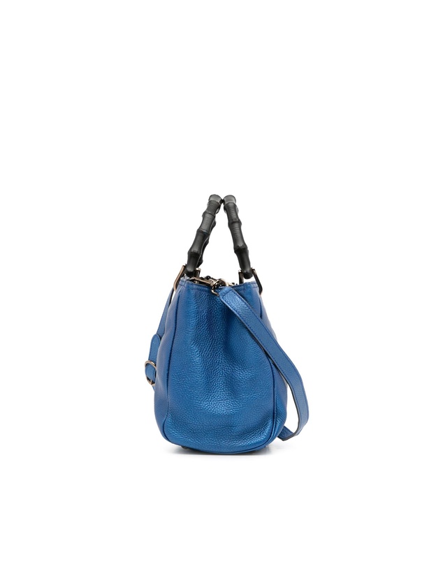 Gucci - Pre-Loved Medium Calfskin Bamboo Shopper Satchel