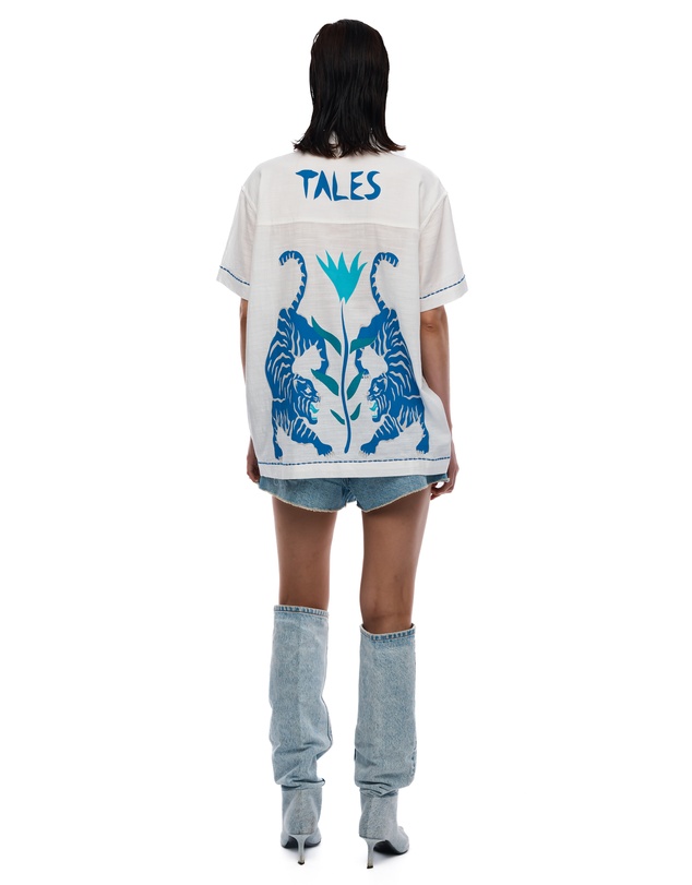 THE TALES - Crouching Tiger Cotton Shirt