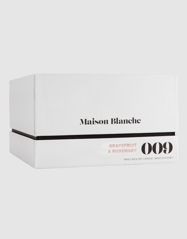 Maison Blanche - 009 Grapefruit & Rosemary - Deluxe Candle