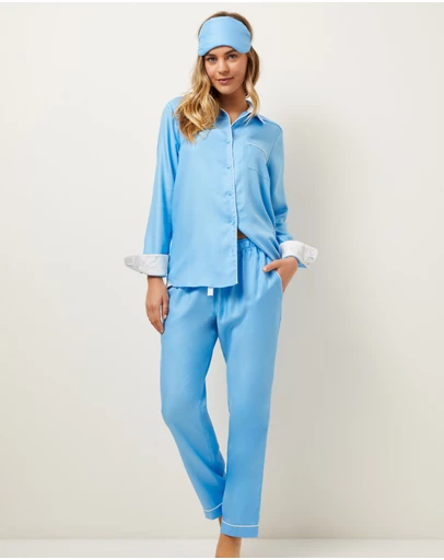 Wanderluxe Sleepwear - Hydrangea Skies Pyjama Set