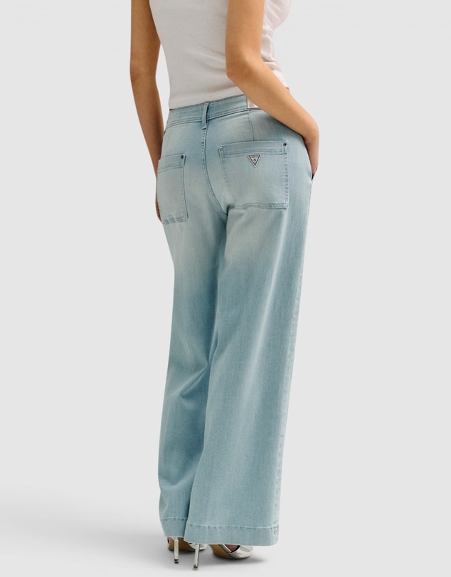 GUESS - High-Rise Eco Zoya Wide Leg Crop Jeans