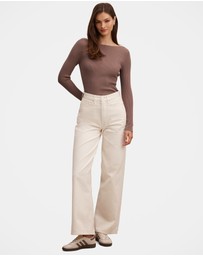 Forever New - Alaia Knitted Rib Top
