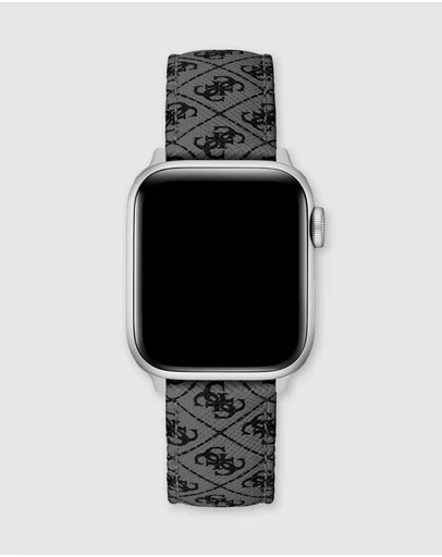 GUESS - Guess Apple Band - Quattro G Charcoal Leather 38/40/41mm