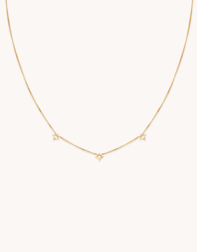 Astrid & Miyu - Cosmic Star Charm 18ct Gold Plated Necklace