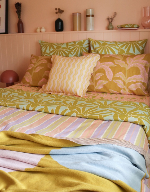 Mosey Me - Meridian Gold Standard Pillowcase Set