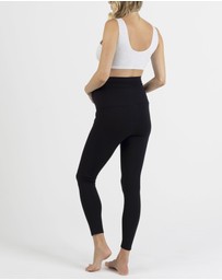 Angel Maternity - Tessa Deluxe Bamboo Maternity Leggings - Black