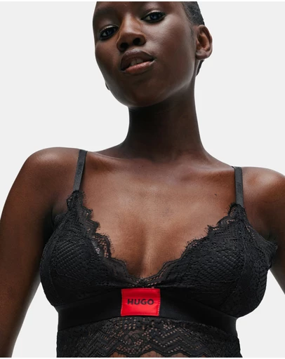 HUGO - Geometric Lace Padded Triangle 