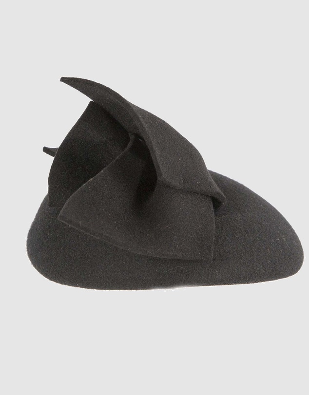 Max Alexander - Winter Black Felt Pillbox with Bow