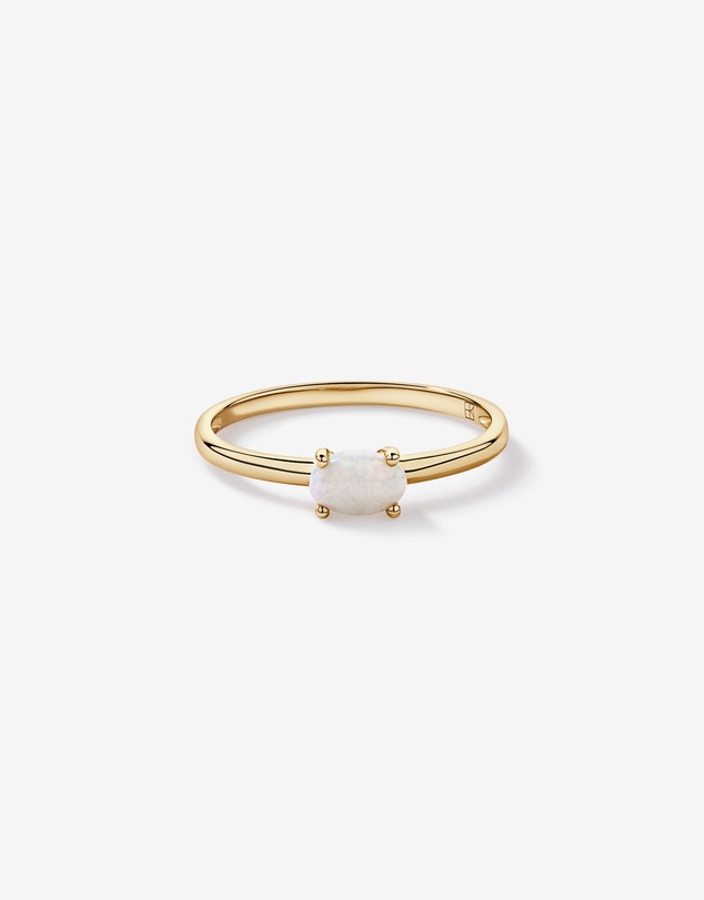 Michael Hill - Australian Opal East-West Ring in 10kt Yellow Gold