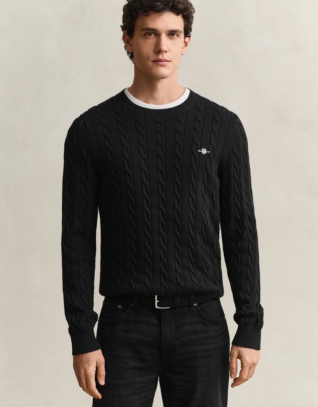 Gant - Cotton Cable Crew Neck Knit