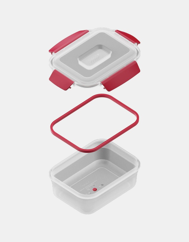 Joseph Joseph - Nest™ Lock 4-piece Rectangular Storage Container Set (Red)