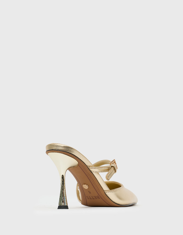 Betts - Gala Buckle High Heeled Mules