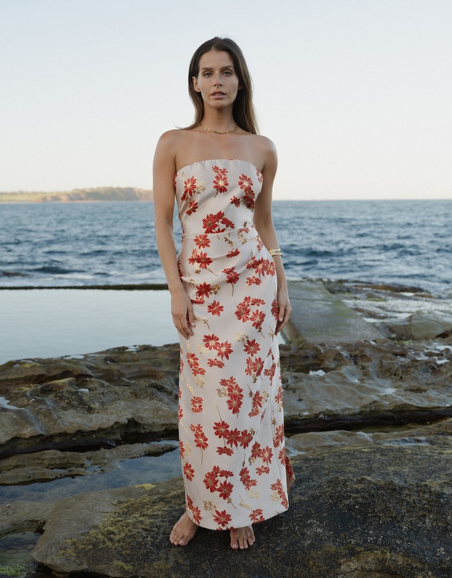 Forcast - Priya Strapless Column Dress