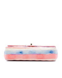 Pre-Loved by Azura Reborn - Pre-Loved Medium Classic Printed Lambskin Watercolor Double Flap