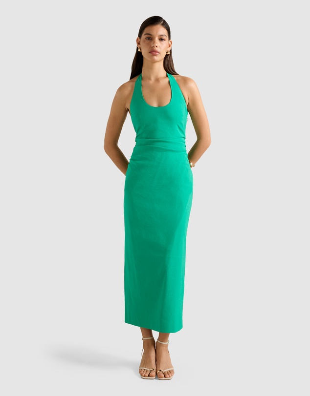 Forever New - Esmee U-Neck Stretch Linen Midi Dress