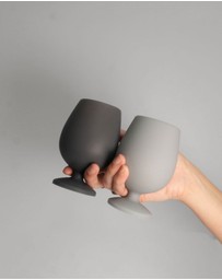 porter green - stemm silicone unbreakable wine glasses
