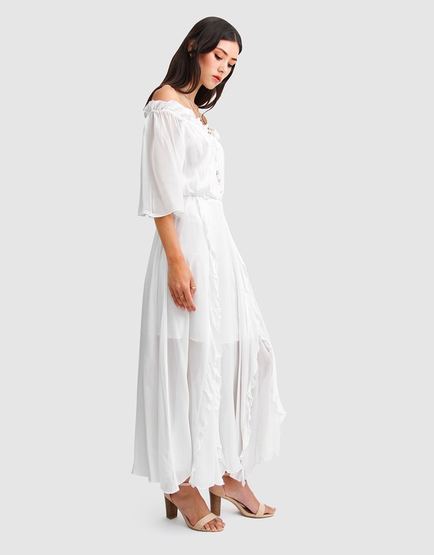 Belle & Bloom - Amour Amour Ruffled Midi Dress