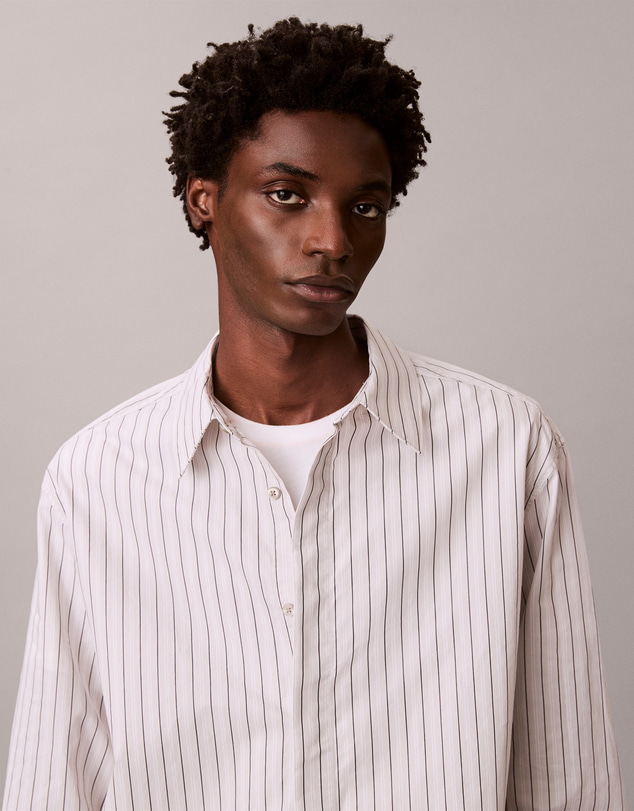 Calvin Klein - Stripe Relaxed Button-Down Shirt
