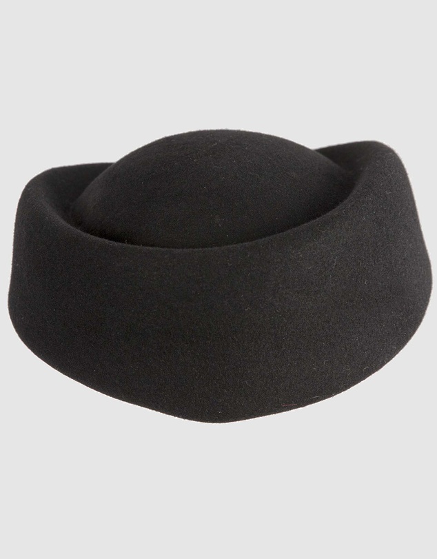 Max Alexander - Felt Black Pillbox Hat