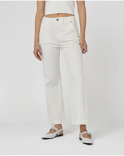 DRICOPER DENIM - Cody Ivory Kick Flare Trouser