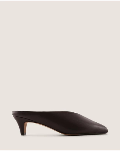 Shelly Shen - Cosmo Low Heels Brown Leather