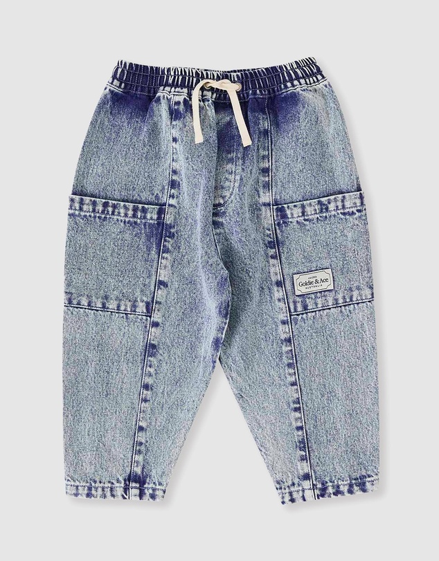 Goldie + Ace - Kit Denim Pocket Pants - Babies-Kids