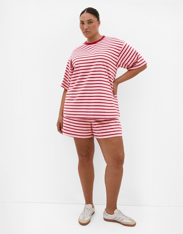 City Chic - Claire Stripe Cotton Tee